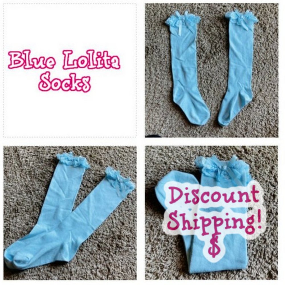 Blue Lolita Socks